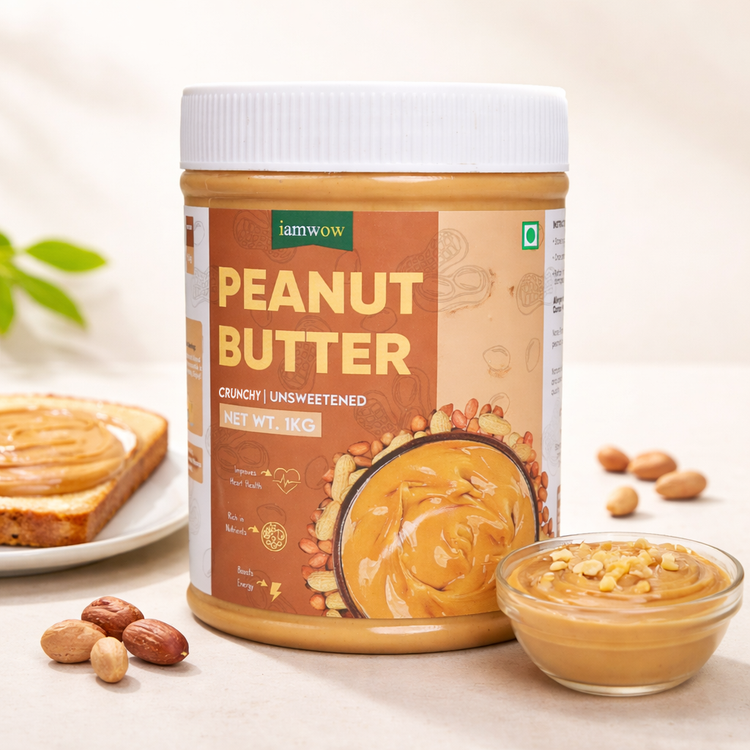 Natural Peanut Butter 1 Kg - Crunchy