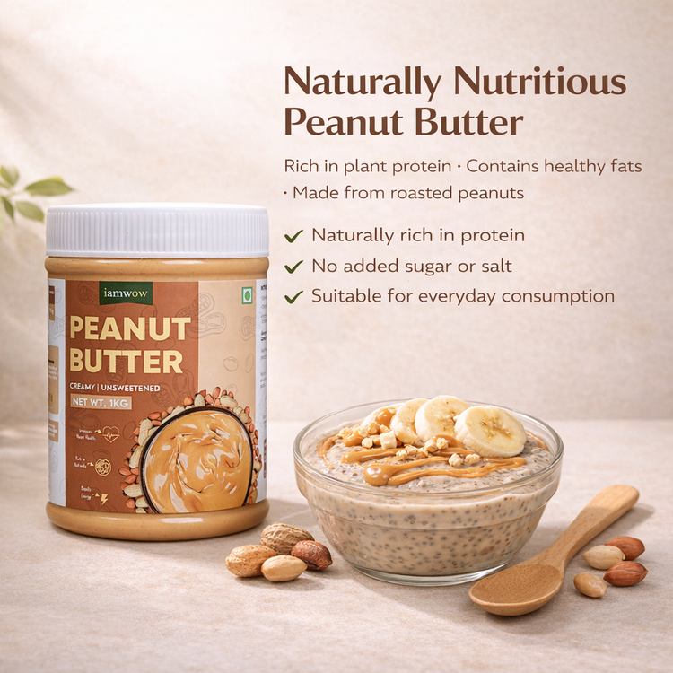 Natural Peanut Butter 1 Kg - Creamy